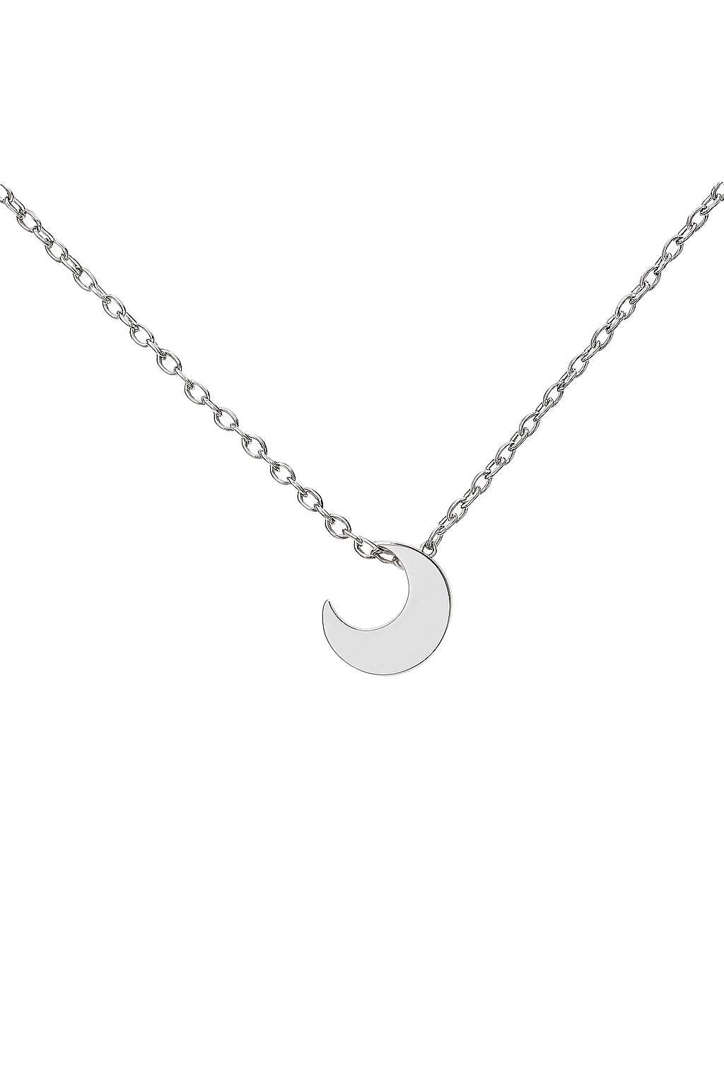 Crescent Moon Pendant Necklace – Minimalist Jewelry | Dainty Gold, Silver, or Rose Gold Crescent Charm | Everyday Necklace | Gift for Her