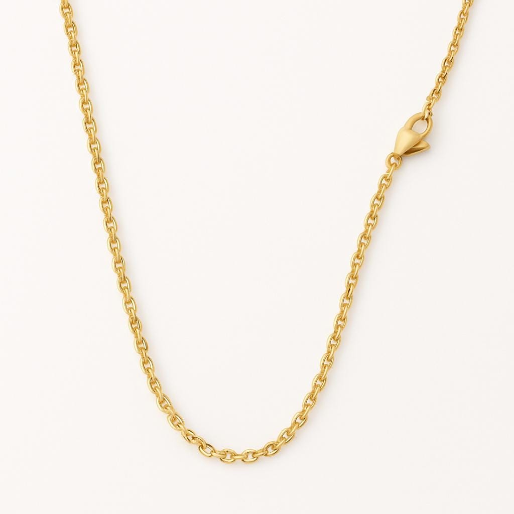 Delicate Gold Cable Chain Anklet | Dainty Gold Anklet for Women | Simple Layering Anklet | Minimalist Foot Jewelry | 1mm 1.5mm 2mm uk