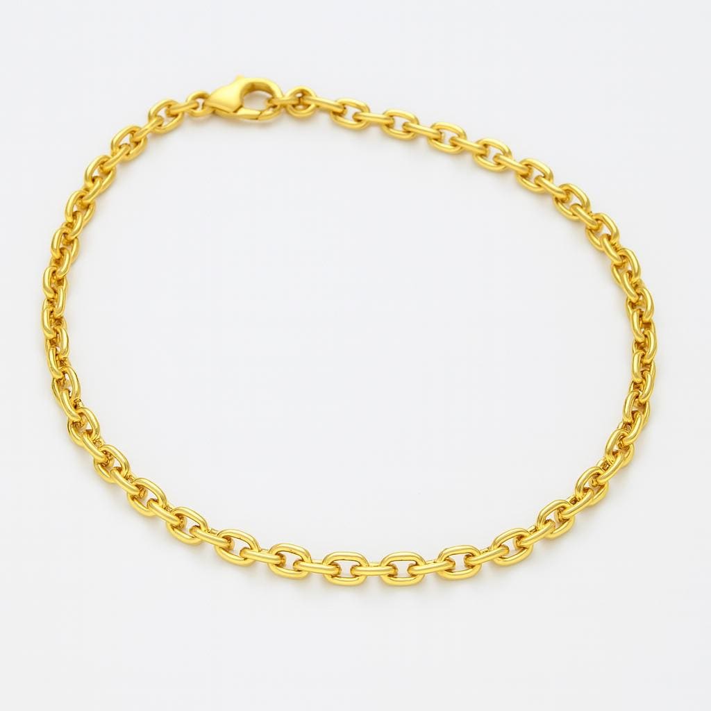Delicate Gold Cable Chain Anklet | Dainty Gold Anklet for Women | Simple Layering Anklet | Minimalist Foot Jewelry | 1mm 1.5mm 2mm uk