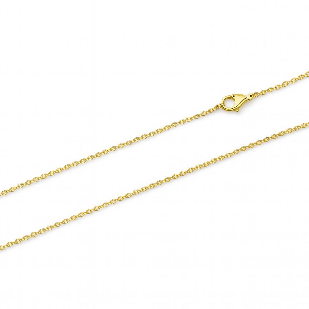 Delicate Gold Cable Chain Anklet | Dainty Gold Anklet for Women | Simple Layering Anklet | Minimalist Foot Jewelry | 1mm 1.5mm 2mm uk
