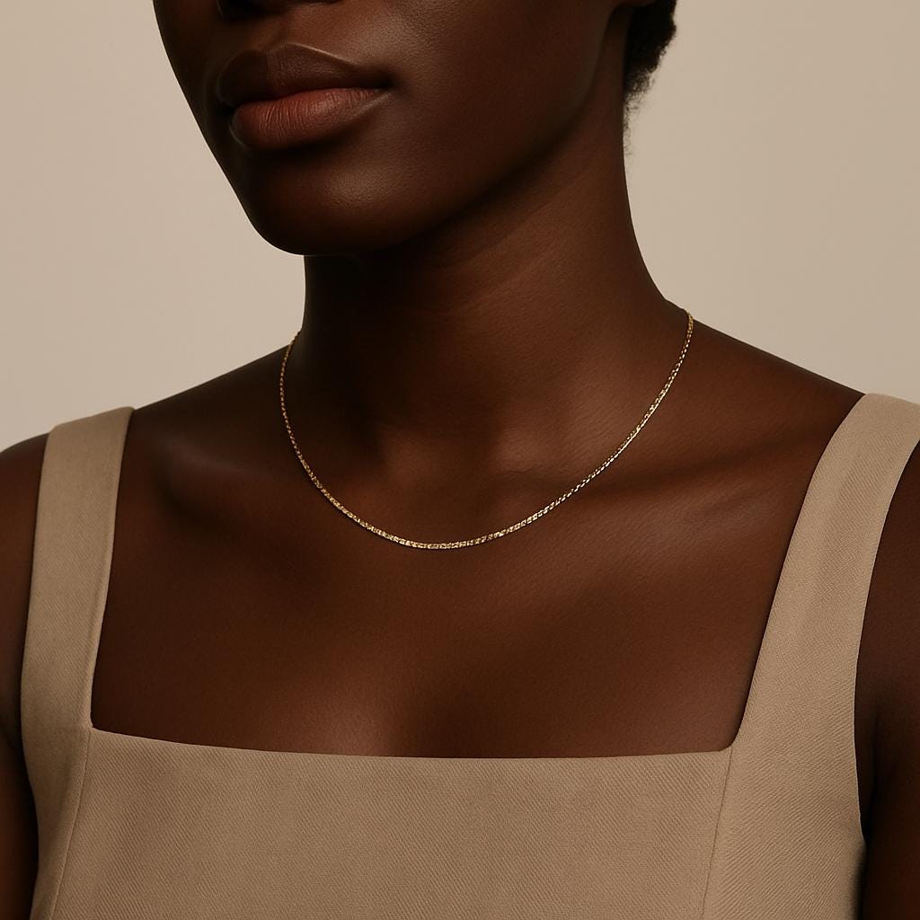 14k Gold Box Chain Necklace | Minimalist Everyday Chain for Men & Women | 1.2mm Dainty Chain | Gold Over Stainless Steel | 11” to 30”