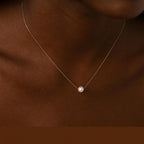 Dainty Freshwater Pearl Necklace • Real Pearl Pendant • 14k Gold Filled Chain • Minimalist Bridal Jewelry • Gift for Her • Everyday Layering