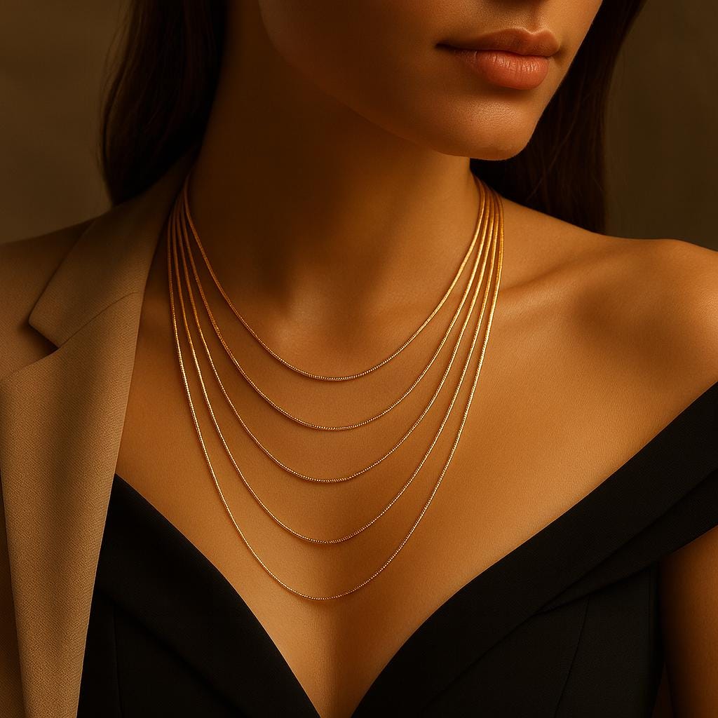 18k Gold Plated Snake Chain Necklace – Dainty 1mm Gold Chain – Minimalist Necklace – Layering Chain – 16, 18, 20, 22, 24 inch – Everyday Je