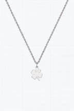 Four Leaf Clover Necklace – 18k Gold Plated on Stainless Steel | Lucky Charm Jewelry | Minimalist Everyday Necklace | Gift for Her Uk