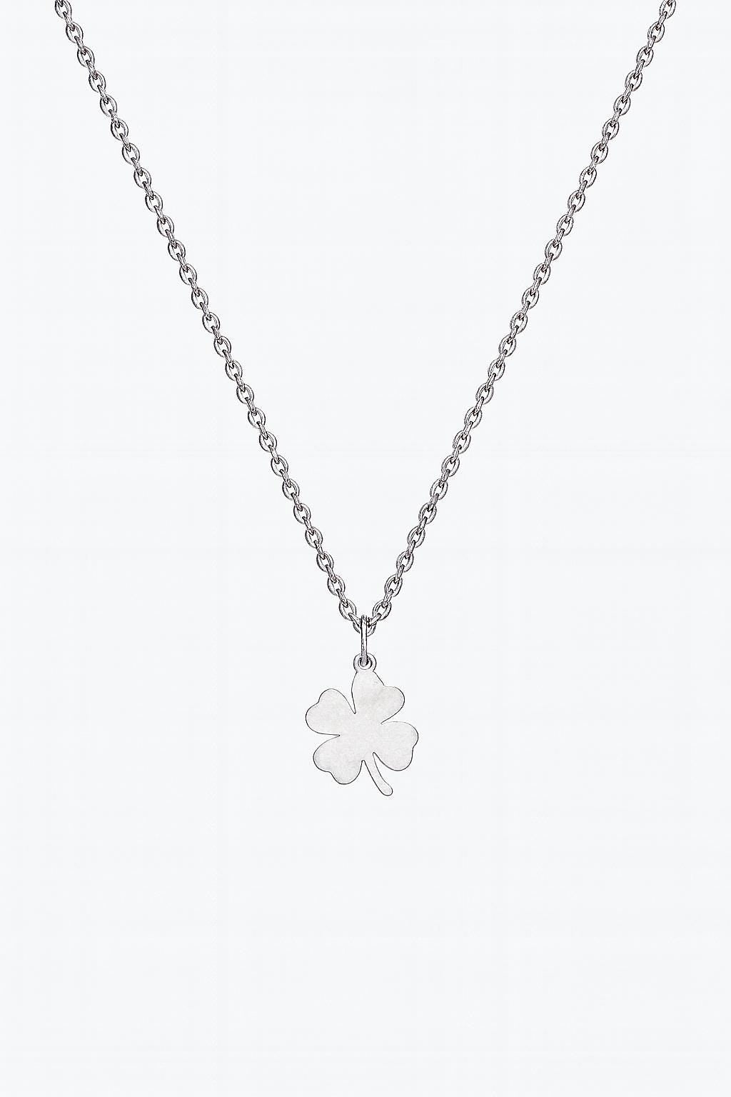 Four Leaf Clover Necklace – 18k Gold Plated on Stainless Steel | Lucky Charm Jewelry | Minimalist Everyday Necklace | Gift for Her Uk