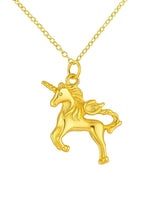 Unicorn Necklace Gold or Silver | 18K Gold Plated Stainless Steel Pendant | Magical Unicorn Jewelry Gift | Dainty Chain Necklace 18 Inchs uk